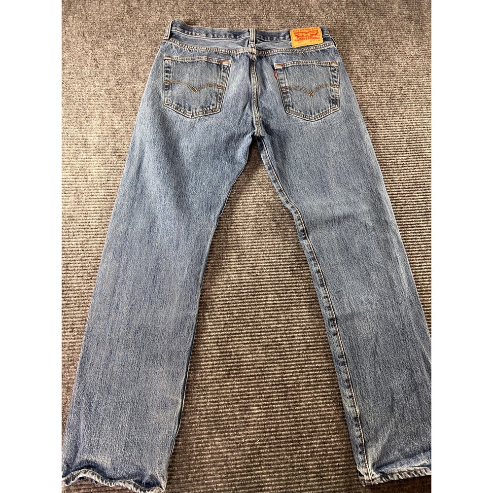 Levis 501 XX Original Fit Mens Jeans 33x32 Medium Wash Button Fly Straight Leg - Picture 7 of 10
